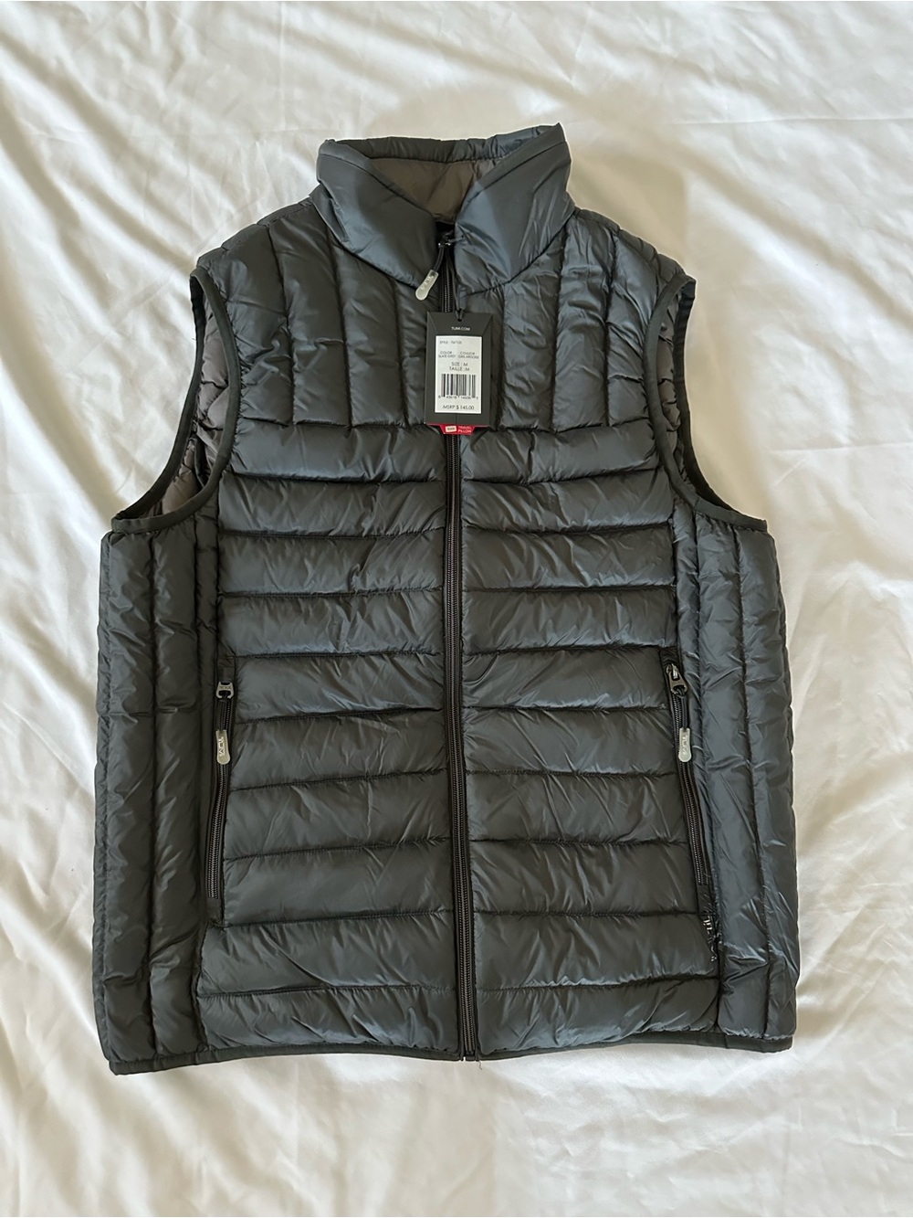 NWT Men’s Tumi Pax Vest “Slate Grey”